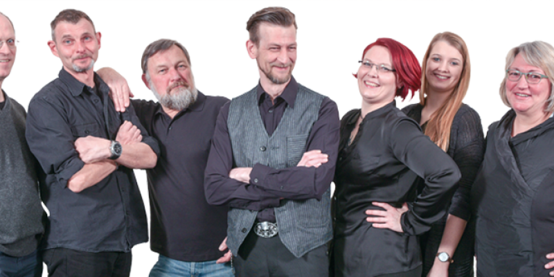 Wilhelm Sprang, Frank Blasius, Viktor Altemark, Guido und Claudia Erlenkötter, Sarah Walter, Beate Kulak