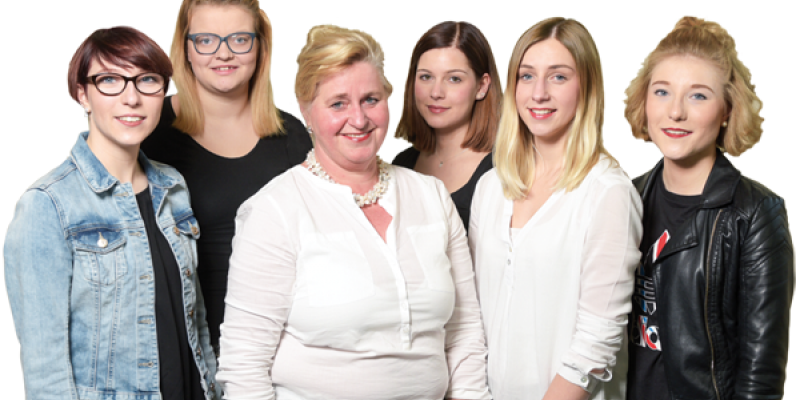 Franziska Lollies, Viviane Henkenjohann, Regina Berhorst, Maike Berger, Tanja Berhorst und Julia Lollies. Nicht im Bild: Juliette Beke