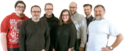 Shane Steinberg, Teamchef Sven Kühne, Sven Strickmann, Leandra Steinberg, Lars Helmer, Guido Erlenkötter und Viktor Altemark