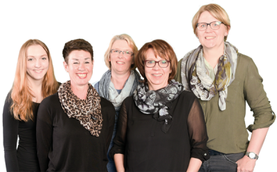 Anna-Maria Wulff, Bettina Wulfheide, Birgit Schendel, Barbara Rilka, Anja Kaiser. Im Bild fehlt Petra Fellmann.