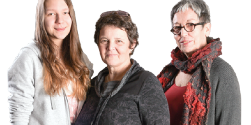 Anna-Maria Jurke, Maria Damjakob und Barbara Petschik