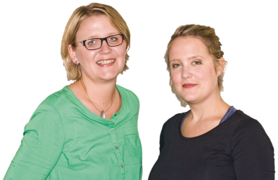 Anja Kaiser und Simone Brüggenthies-Peitz