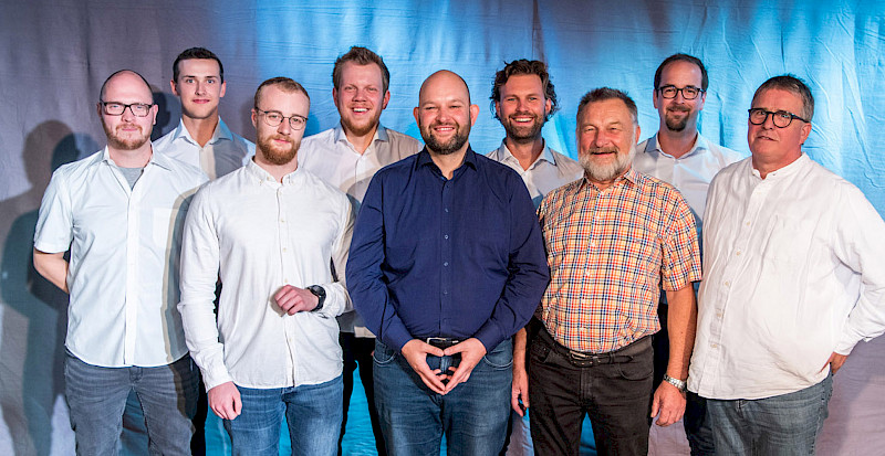Philipp Risse, Jonathan Hunold, Jonathan Büscher, Phil Siggemann, Michael Altemark, Maximilian Daßler, Viktor Altemark, Lars Effertz, Josef Hunold (nicht auf dem Foto: Leon Haase)