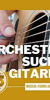 Titelbild von Facebook Post: "Wir suchen eine:n Gitarrist:in..."
