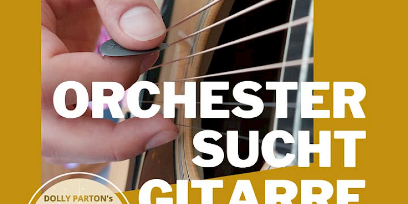 Titelbild von Facebook Post: "Wir suchen eine:n Gitarrist:in..."