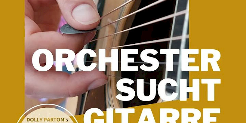 Titelbild von Facebook Post: "Wir suchen eine:n Gitarrist:in..."